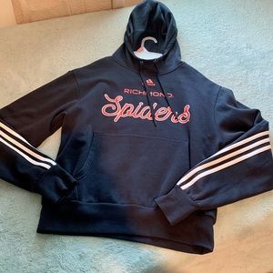 University of Richmond cropped hoodie medium ADIDAS